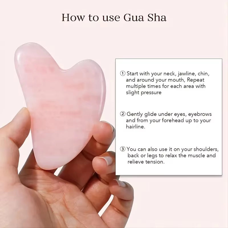Natural Stone Guasha Jade Scraper Facial